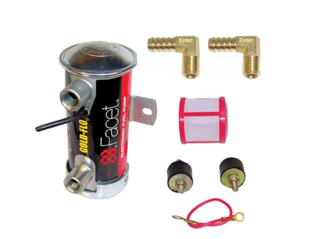 FACET Facet Red Top Cylindrical 'Works' Fuel Pump Kit, with 90 Degree Unions