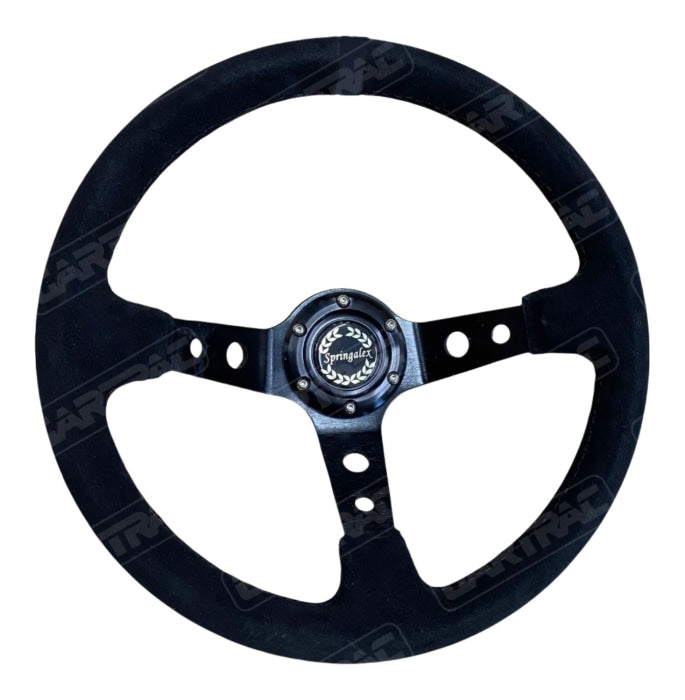 Springalex AVO Deep Dish Classic Rally Steering Wheel - Alcantara